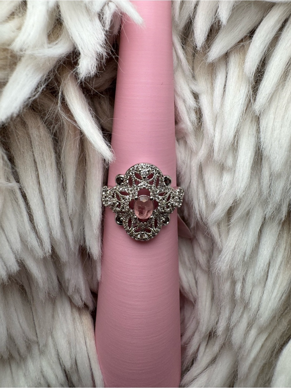 Rose Quartz Ring - Picture 2 of 6